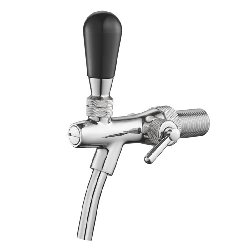 einstellbarer Hahn Chrom Silber